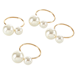 Pearl Ring - Set of 6 Variety of colors available