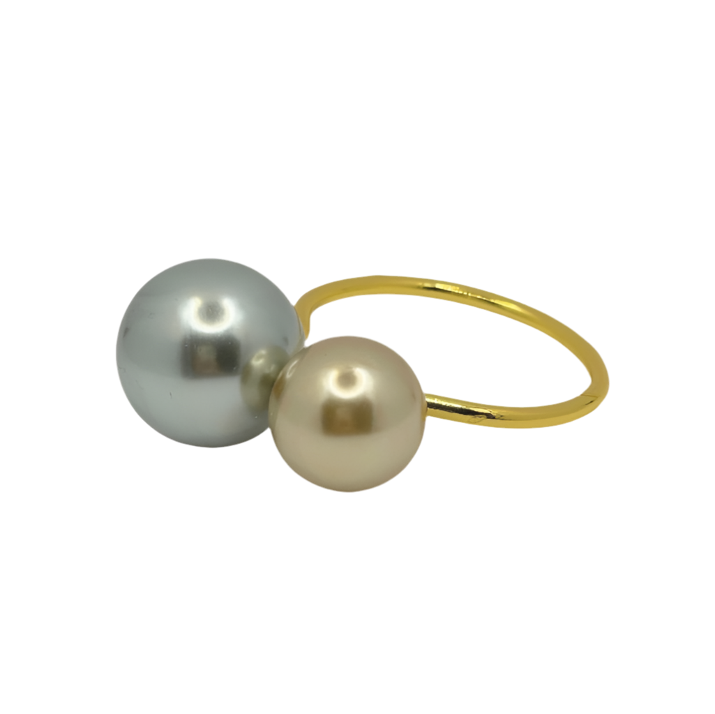 Pearl Ring - Set of 6 Variety of colors available