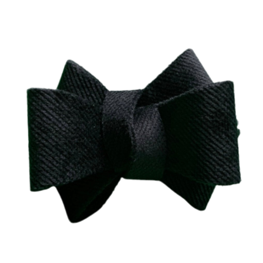 BLACK Bow Ring - Set of 6