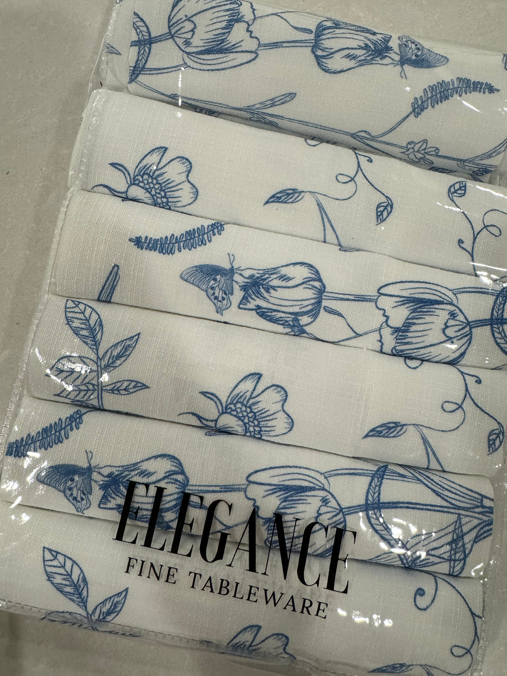 NEW! Blue Victorian Napkin (pack of 6)