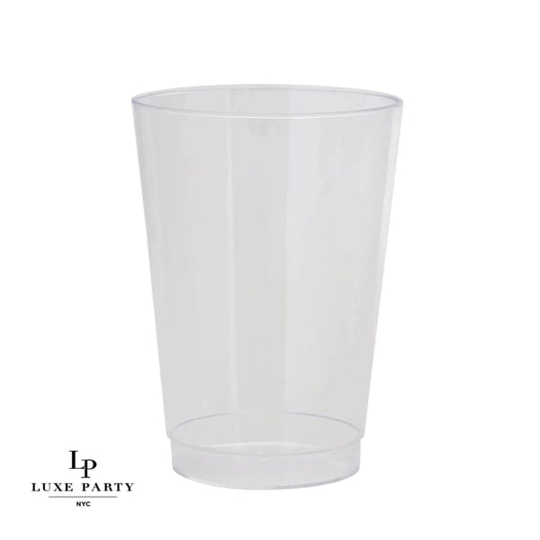 Luxe 9oz or 12oz Clear Plastic Gold Plastic Cups 20 Cups 