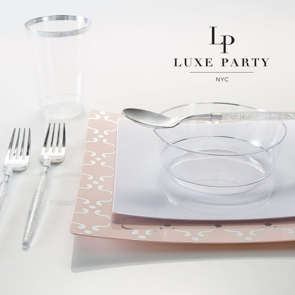 Luxe 9 Oz Clear Plastic Cups  20 Cups - Luxe Party NYC – Elegance