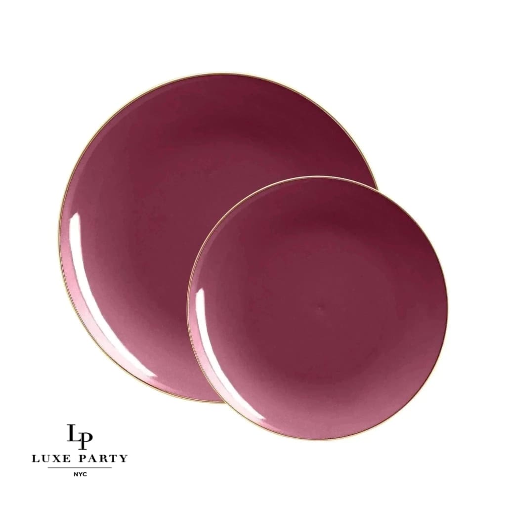 Edge Cranberry Plates 10 ct 8.6