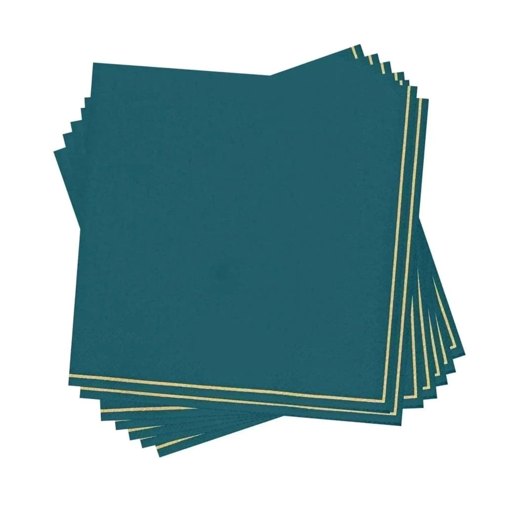 Velvet Teal Napkins- Set of 6 – Belletabledecor